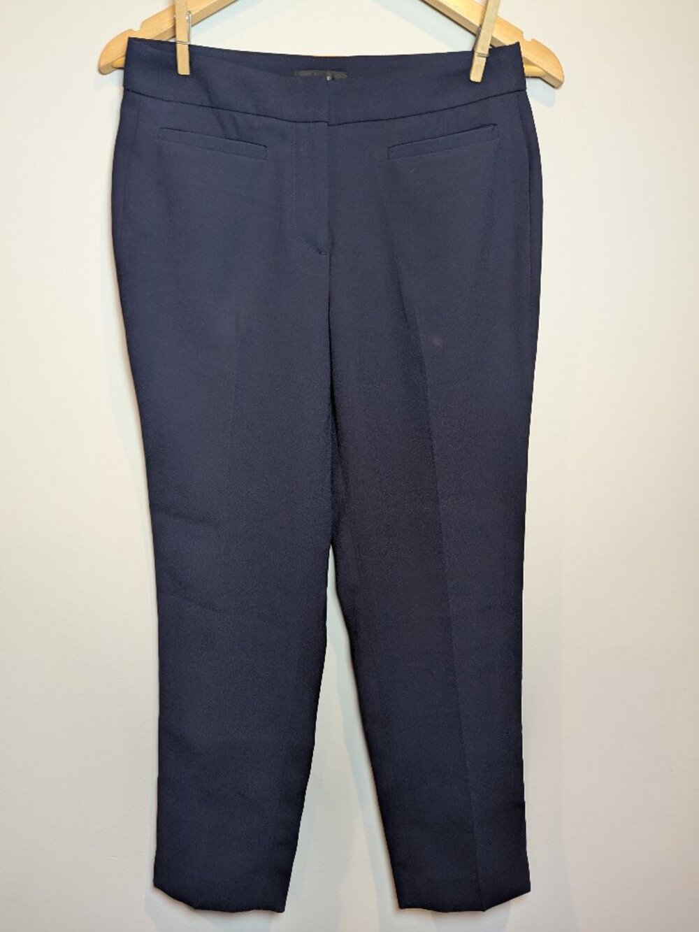 J CREW WOMEN'S SIZE 4P NAVY BLUE DRESS PANTS TROUSERS